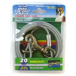 Four Paws Dog Tie Out Cable - Heavy Weight - BlackFF84720