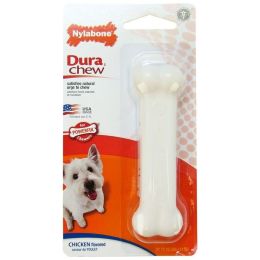Nylabone Dura Chew Smooth White Dog Bone - Chicken FlavorU77811