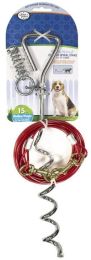 Four Paws Combo Tie Out Stake with Cable for Dogs up to 50 lbs