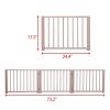 17.5inch 3 piece great-looking pet fence - Wood color