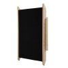 2 In 1 Foldable Dog Stairs/Ramp, 3-Tier Pet Steps for Cats and Small Dogs, Carpeted Pet Ladders for Car, Couch and High Bed, Up to 80 LBS, Black
