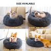 (Do Not Sell on Amazon) Pet Beds for Cats, Anti Anxiety Fluffy Dog Bed Cuddler with Anti-Slip & Water-Resistant Bottom, Washable Calming Dog Bed RT
